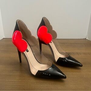 Ruthie Davis Patent Leather Heart Heels 40